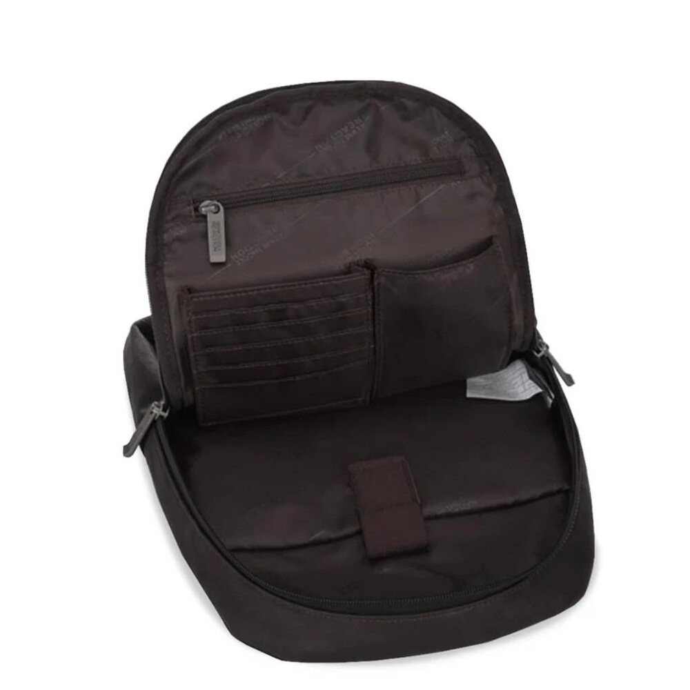 New KENNETH COLE REACTION Brown LEATHER Laptop Bag SLING Crossbody KCR571078117 - Picture 4 of 7